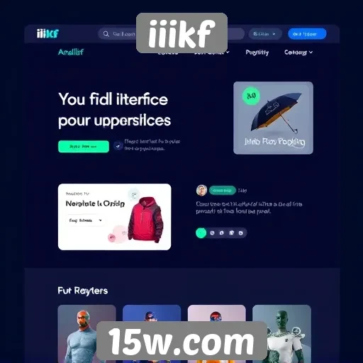Análise da interface do usuário no site iiikf